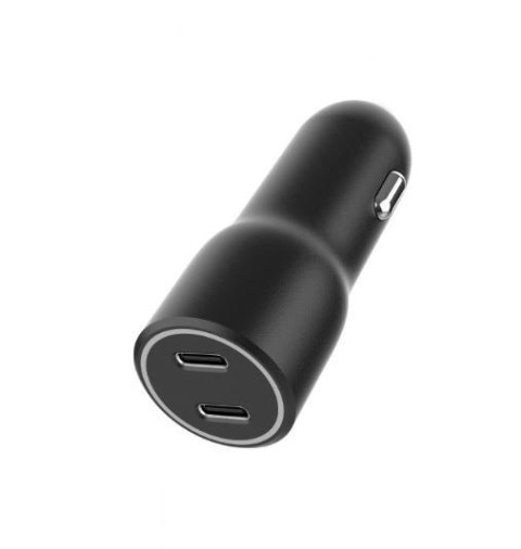 Ładowarka samochodowa 2xUSB-C PD 40W czarna Ładowarka samochodowa 2xUSB-C PD 40W czarna