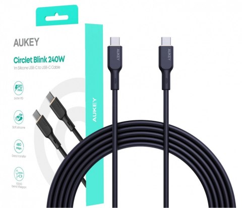 CB-SCC241 silikonowy kabel USB-C - USB-C | 1m | 5A | 240W PD CB-SCC241 silikonowy kabel USB-C - USB-C | 1m | 5A | 240W PD