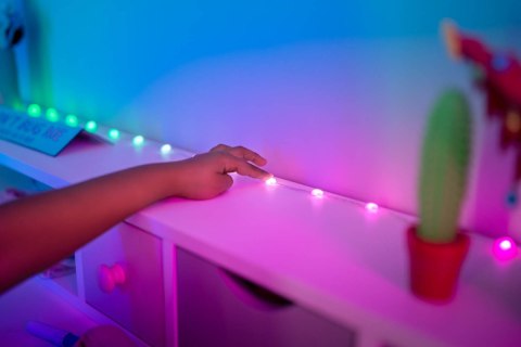 Inteligentne lampki dekoracyjne Strings USB-C (Candies) 100 LED RGB, serca, przezroczysty przewód, 6 m Inteligentne lampki dekoracyjne Strings USB-C (Candies) 100 LED RGB, serca, przezroczysty przewód, 6 m