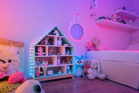 Inteligentne lampki dekoracyjne Strings USB-C (Candies) 100 LED RGB, serca, przezroczysty przewód, 6 m Inteligentne lampki dekoracyjne Strings USB-C (Candies) 100 LED RGB, serca, przezroczysty przewód, 6 m