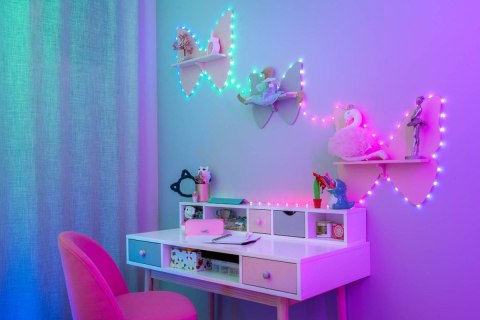 Inteligentne lampki dekoracyjne Strings USB-C (Candies) 100 LED RGB, serca, przezroczysty przewód, 6 m Inteligentne lampki dekoracyjne Strings USB-C (Candies) 100 LED RGB, serca, przezroczysty przewód, 6 m