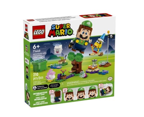 Klocki Super Mario 71440 Przygody z interaktywną figurką LEGO Luigi Klocki Super Mario 71440 Przygody z interaktywną figurką LEGO Luigi