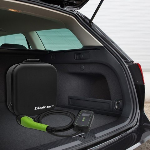 Mobilna ładowarka do samochodu EV z regulacją 2w1 Typ2 | 3.5kW | 230V | WiFi | LCD | Przenona | Wallbox | 5m Mobilna ładowarka do samochodu EV z regulacją 2w1 Typ2 | 3.5kW | 230V | WiFi | LCD | Przenona | Wallbox | 5m