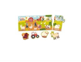 Układanka Carotina Baby Puzzle panorama - Farma