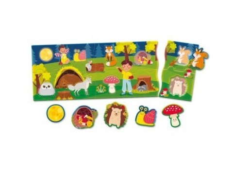 Układanka Carotina Baby Puzzle panorama - Las Układanka Carotina Baby Puzzle panorama - Las