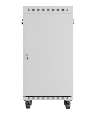 Szafa stojąca rack 19'' 22U 600x800 szara drzwi szklane LCD flack pack Szafa stojąca rack 19'' 22U 600x800 szara drzwi szklane LCD flack pack