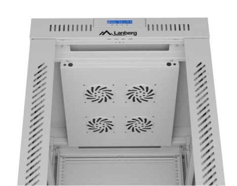 Szafa stojąca rack 19'' 42U 600x800 szara drzwi szklane flack pack Szafa stojąca rack 19'' 42U 600x800 szara drzwi szklane flack pack