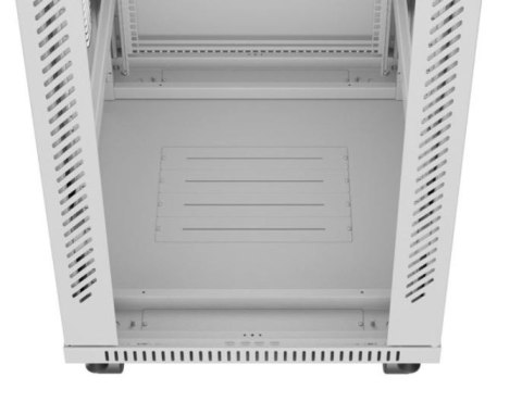 Szafa stojąca rack 19'' 42U 600x800 szara drzwi szklane flack pack Szafa stojąca rack 19'' 42U 600x800 szara drzwi szklane flack pack