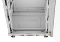 Szafa stojąca rack 19 cali 15U 600X600 szara LCD flack pack