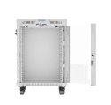 Szafa stojąca rack 19 cali 15U 600X600 szara LCD flack pack
