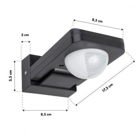 Czujnik ruchu PIR IP65 MCE243 GR Czujnik ruchu PIR IP65 MCE243 GR