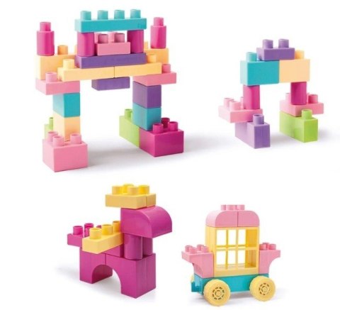 Klocki 50 elementów Kids Blocks różowe Klocki 50 elementów Kids Blocks różowe