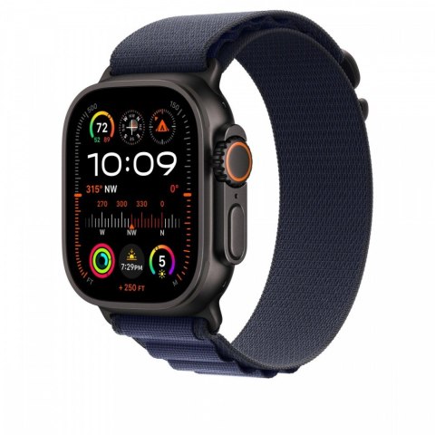 Opaska Alpine w kolorze granatu do koperty 49 mm - rozmiar M - elementy z tytanu w kolorze czarnym Opaska Alpine w kolorze granatu do koperty 49 mm - rozmiar M - elementy z tytanu w kolorze czarnym
