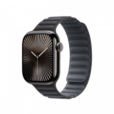Pasek karbowany magnetyczny w kolorze czarnym do koperty 42 mm - rozmiar S/M Pasek karbowany magnetyczny w kolorze czarnym do koperty 42 mm - rozmiar S/M