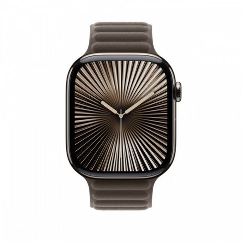 Pasek karbowany magnetyczny w kolorze szarobrązowym do koperty 46 mm - rozmiar S/M Pasek karbowany magnetyczny w kolorze szarobrązowym do koperty 46 mm - rozmiar S/M
