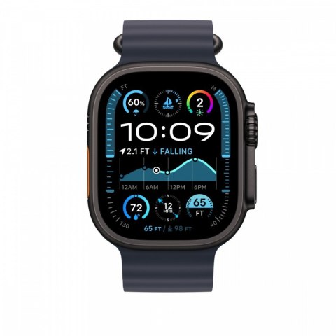 Przedłużka do paska Ocean w kolorze granatu do koperty 49 mm - elementy z tytanu w kolorze czarnym Przedłużka do paska Ocean w kolorze granatu do koperty 49 mm - elementy z tytanu w kolorze czarnym