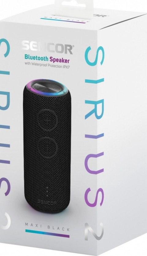 Głośnik bluetooth SIRIUS 2 MAXI B moc 30W, LED, TWS Głośnik bluetooth SIRIUS 2 MAXI B moc 30W, LED, TWS