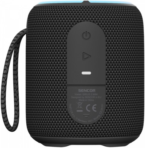 Głośnik bluetooth SIRIUS 2 MINI czarny moc 16W, LED, TWS Głośnik bluetooth SIRIUS 2 MINI czarny moc 16W, LED, TWS