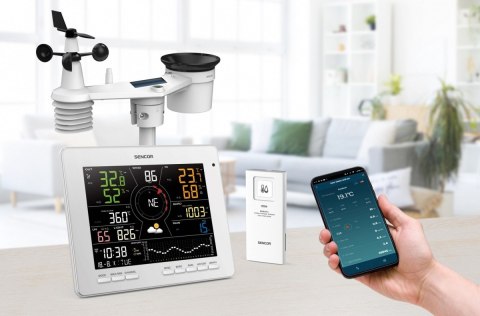 Profesjonalna Stacja meterologiczna wifi SMART z czujnik 7w1 Profesjonalna Stacja meterologiczna wifi SMART z czujnik 7w1