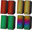 Głośniki komputerowe SPITFIRE 2.0 6W LED USB