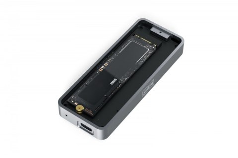 Obudowa USB 3.2 Typ C na dysk SSD M.2 NVMe 20 Gbps aluminiowa, beznarzędziowa Obudowa USB 3.2 Typ C na dysk SSD M.2 NVMe 20 Gbps aluminiowa, beznarzędziowa