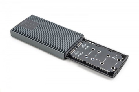 Obudowa/Stacja klonująca USB 3.1 Typ C na dyski SSD M.2 NVMe 20 Gbps aluminiowa, beznarzędziowa Obudowa/Stacja klonująca USB 3.1 Typ C na dyski SSD M.2 NVMe 20 Gbps aluminiowa, beznarzędziowa
