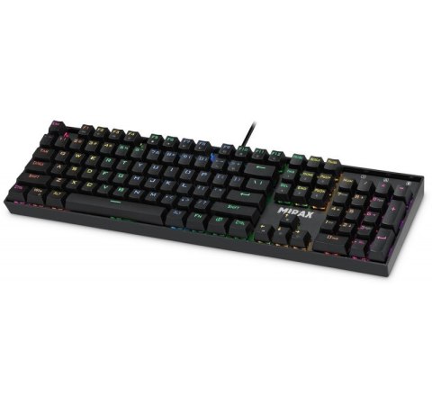 Klawiatura mechaniczna MIRAX GK-352 podświetlenie RGB Czarna Klawiatura mechaniczna MIRAX GK-352 podświetlenie RGB Czarna
