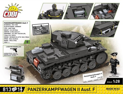 Klocki Czołg Panzerkampfwagen II 813 klocków Klocki Czołg Panzerkampfwagen II 813 klocków
