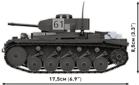 Klocki Czołg Panzerkampfwagen II 813 klocków Klocki Czołg Panzerkampfwagen II 813 klocków