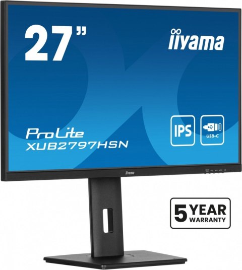 Monitor 27 cali XUB2797HSN-B2 IPS,FHD,USB-C Dock,HAS,300cd /5y/ Monitor 27 cali XUB2797HSN-B2 IPS,FHD,USB-C Dock,HAS,300cd /5y/