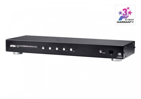 Przełącznik HDMI True 4K 4-portowy z podwójnym wyjściem Przełącznik HDMI True 4K 4-portowy z podwójnym wyjściem