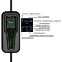 Mobilna ładowarka do samochodu elektrycznego EV z regulacją 2w1 Typ2 | 7kW | CEE 3 PIN | 230V | LCD | Przenośna | Wallbox | 5m