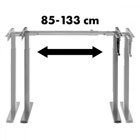 Biurko z regulacją wysokości MC-790NG max 60kg Szare Biurko z regulacją wysokości MC-790NG max 60kg Szare