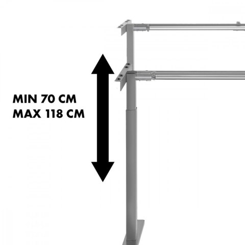 Biurko z regulacją wysokości MC-790NG max 60kg Szare Biurko z regulacją wysokości MC-790NG max 60kg Szare