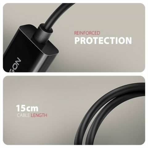 RVD-HI20N Adapter aktywny DisplayPort -> HDMI 1.4, 4K/60Hz, kabel 15cm RVD-HI20N Adapter aktywny DisplayPort -> HDMI 1.4, 4K/60Hz, kabel 15cm