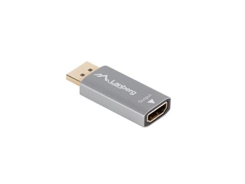 Adapter Displayport(M)- HDMI(F)8K srebrny Adapter Displayport(M)- HDMI(F)8K srebrny