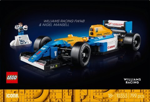Klocki Icons 10353 Williams Racing FW14B i Nigel Mansell Klocki Icons 10353 Williams Racing FW14B i Nigel Mansell