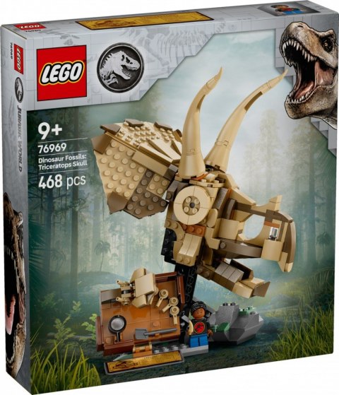 Klocki Jurassic World 76969 Szkielety dinozaurów: czaszka triceratopsa Klocki Jurassic World 76969 Szkielety dinozaurów: czaszka triceratopsa