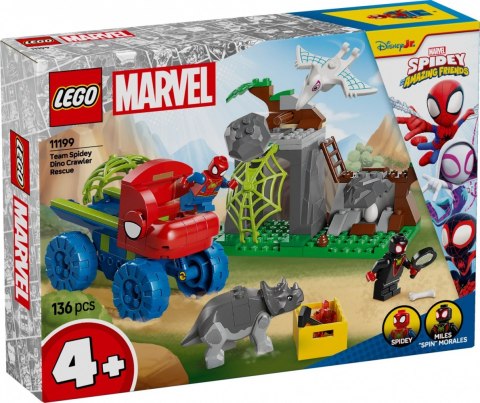 Klocki SPIDEY 11199 Misja ratunkowa zespołu Spidey'ego w dinoterenówce Klocki SPIDEY 11199 Misja ratunkowa zespołu Spidey'ego w dinoterenówce