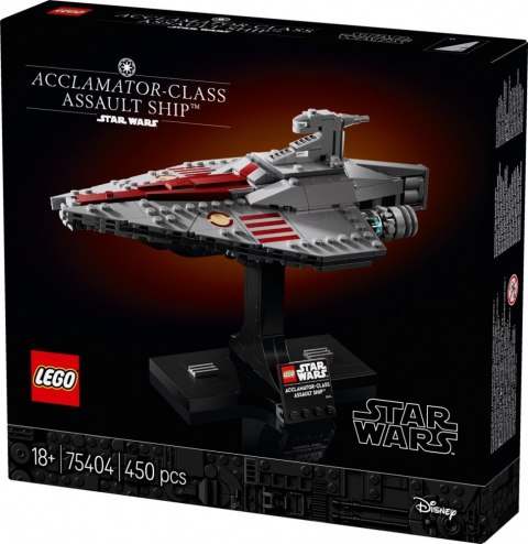 Klocki Star Wars 75404 Krążownik szturmowy typu Acclamator Klocki Star Wars 75404 Krążownik szturmowy typu Acclamator