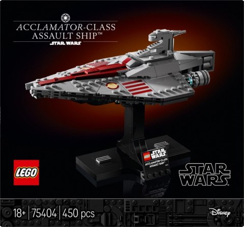 Klocki Star Wars 75404 Krążownik szturmowy typu Acclamator Klocki Star Wars 75404 Krążownik szturmowy typu Acclamator
