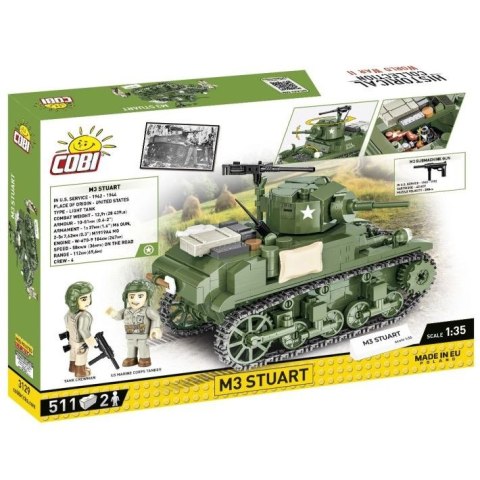 Klocki M3 Stuart 511 klocków Klocki M3 Stuart 511 klocków