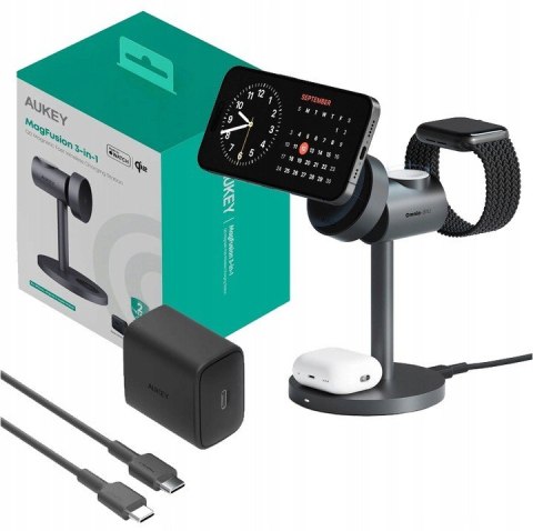 LC-MC311 3w1 ładowarka bezprzewodowa MagSafe Qi2 15W + ładowarka PD 30W LC-MC311 3w1 ładowarka bezprzewodowa MagSafe Qi2 15W + ładowarka PD 30W