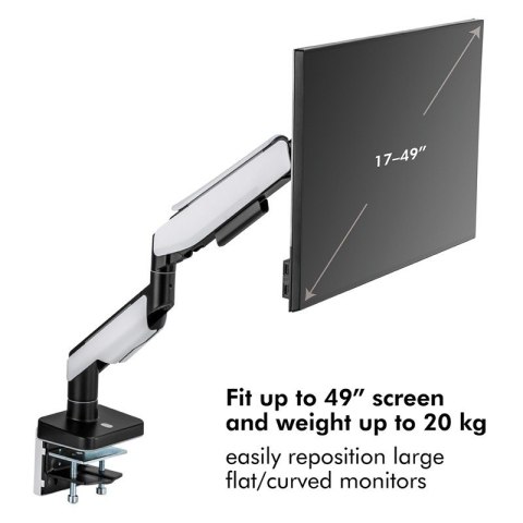 Uchwyt do monitora,VESA 17-49 cali gazowy, max. 20kg Uchwyt do monitora,VESA 17-49 cali gazowy, max. 20kg