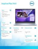 Notebook Inspiron Plus 7441 Win11Pro XELITE12C/16GB/1TB SSD Gen4/14.0 QHD+ Touch/Adreno GPU/FgrPr/Cam & Mic/WLAN + BT/Backlit Kb