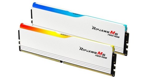 Pamięć PC DDR5 64GB (2x32GB) Ripjaws M5 Neo RGB AMD 6000MHz CL36 Biały Pamięć PC DDR5 64GB (2x32GB) Ripjaws M5 Neo RGB AMD 6000MHz CL36 Biały