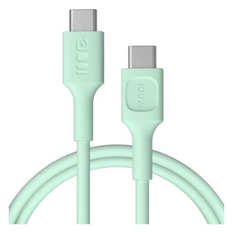 Kabel USB-C-USB-C PowerFlex 100W silikonowy 1.2m zielony Kabel USB-C-USB-C PowerFlex 100W silikonowy 1.2m zielony