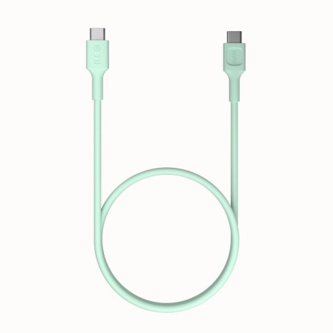 Kabel USB-C-USB-C PowerFlex 100W silikonowy 1.2m zielony Kabel USB-C-USB-C PowerFlex 100W silikonowy 1.2m zielony
