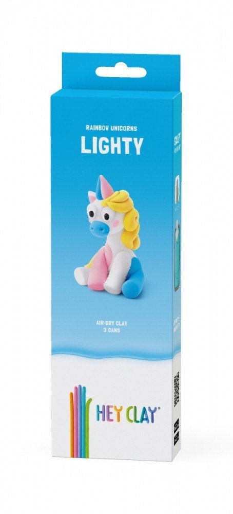 Masa plastyczna Hey Clay Jednorożce 3 pak, Lighty Masa plastyczna Hey Clay Jednorożce 3 pak, Lighty