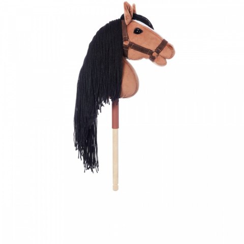 Koń na kiju Hobby Horse HOPPIHORSE A3 Bay - ciemny brąz, maść gniada Koń na kiju Hobby Horse HOPPIHORSE A3 Bay - ciemny brąz, maść gniada
